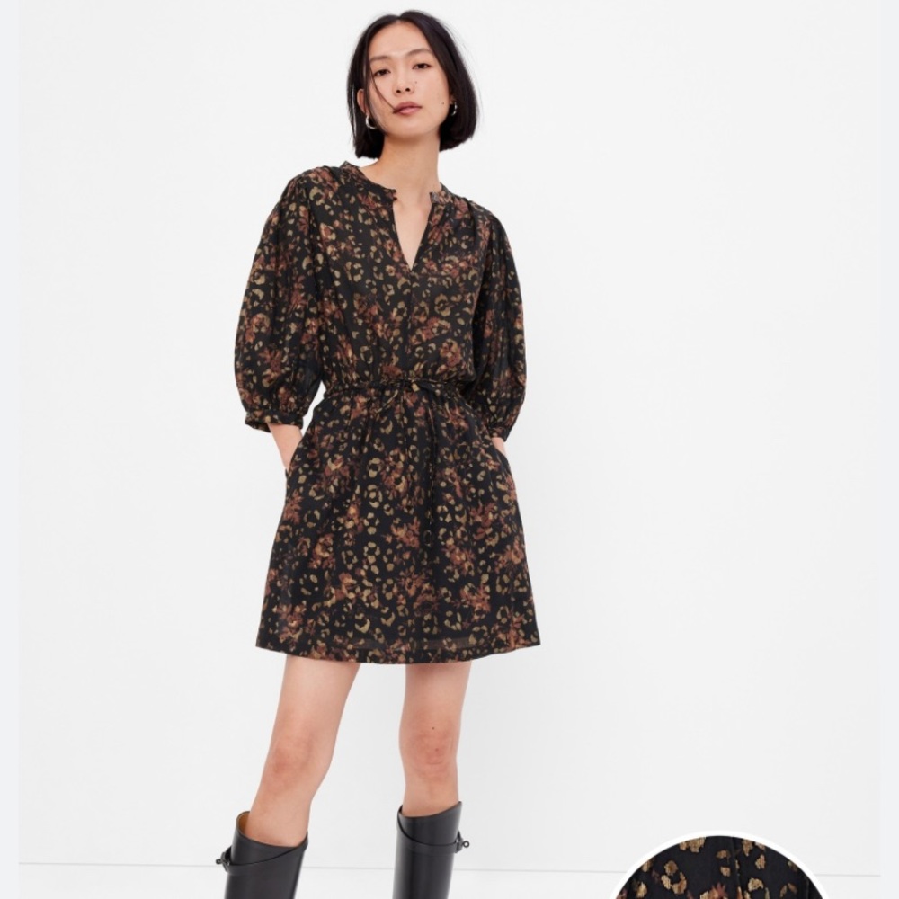 NWT - Gap Foil Mini Dress